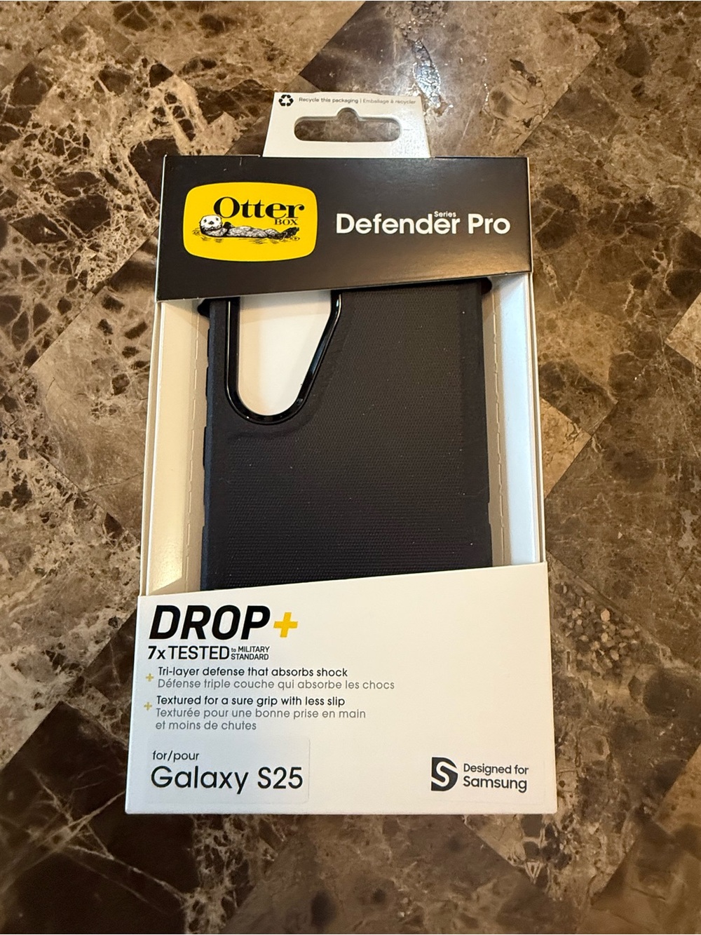 New OtterBox Defender Pro Case for Samsung Galaxy S25 black